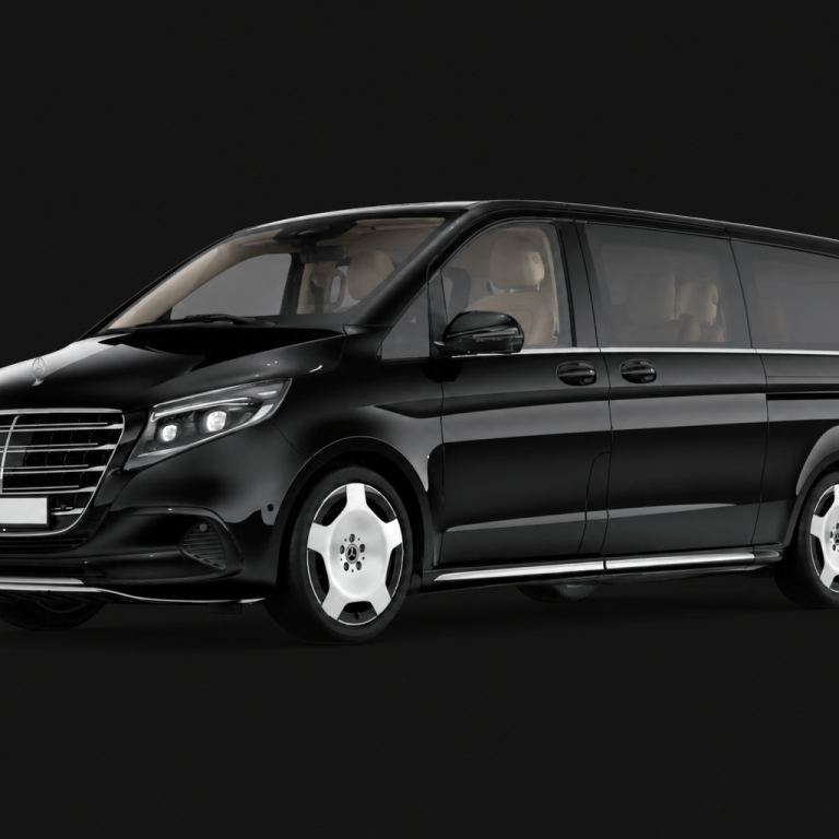 Mercedes V-Klasse Van für Gruppen- und Flughafentransfer Black Eagle Wien